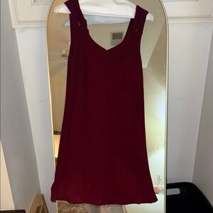 Elegant Burgundy Mini Dress